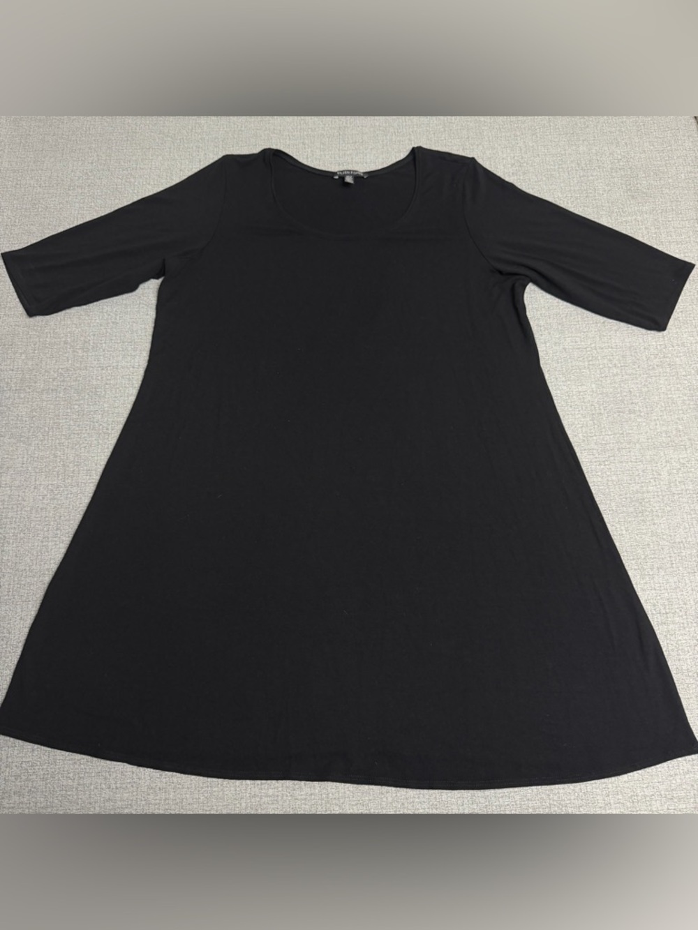 Eileen Fisher 1/2 Sleeve Viscose Jersey Dress